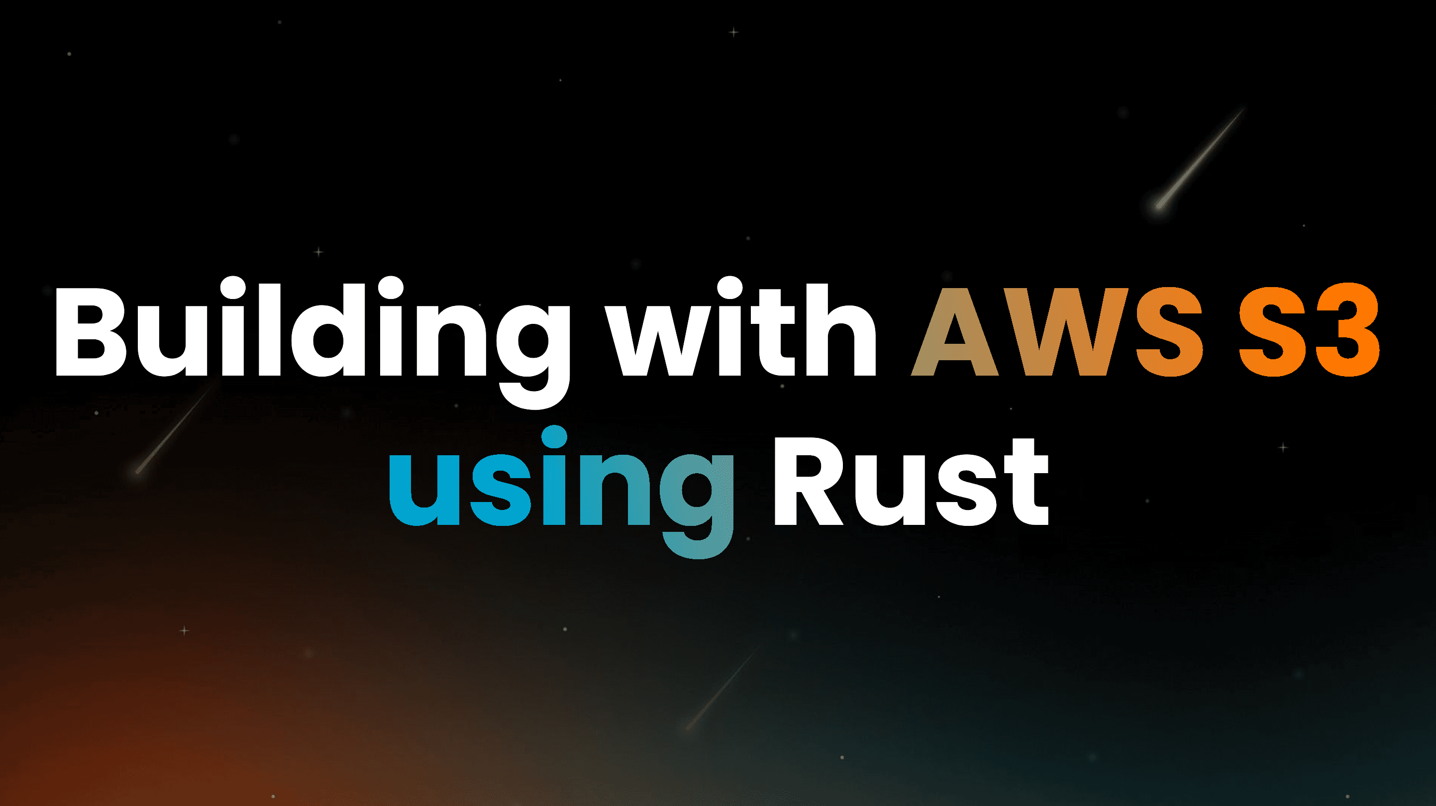 Building with AWS S3 using Rust